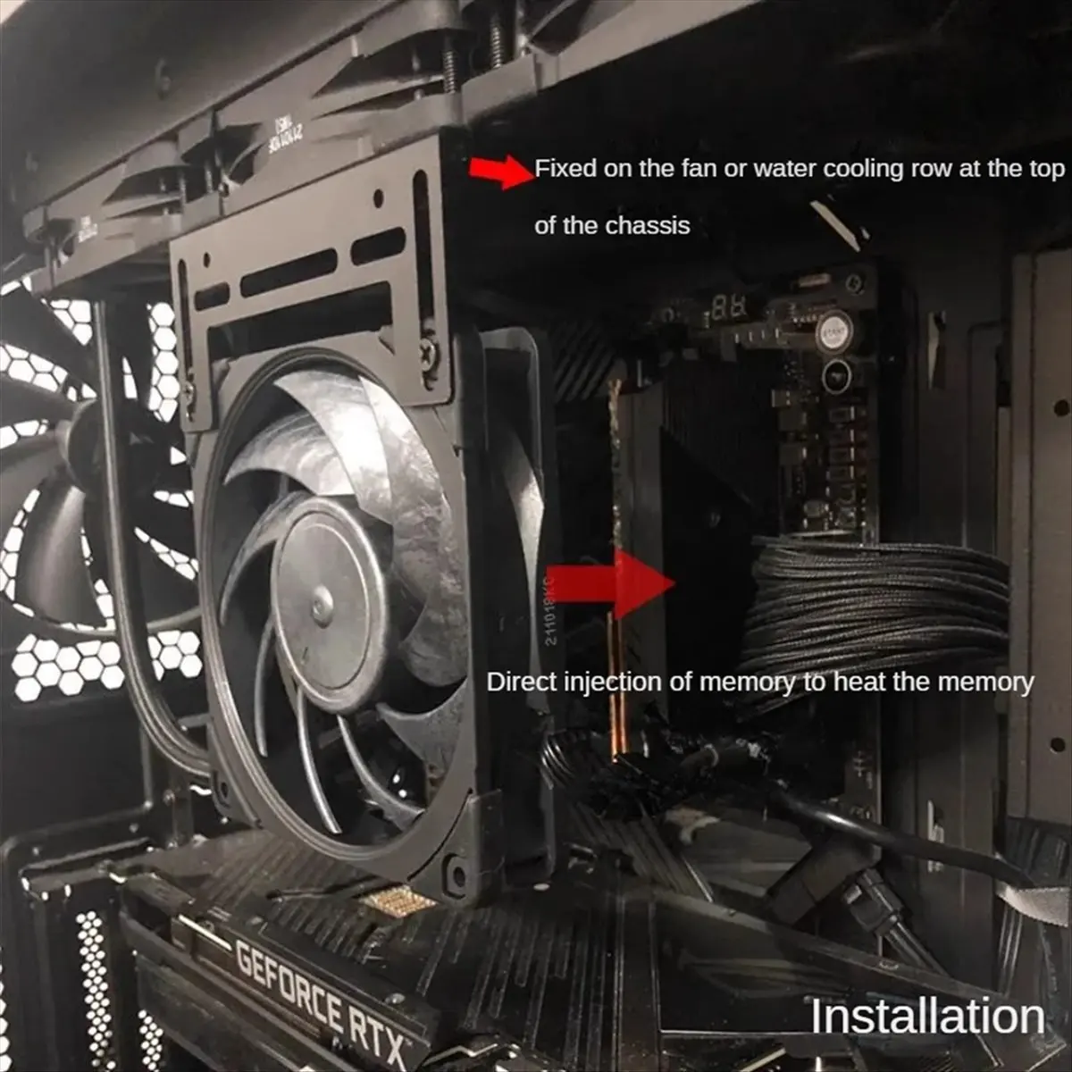 High-quality PC accessories in Stock 120mm RAM Module Cooling Pump Radiator Support White