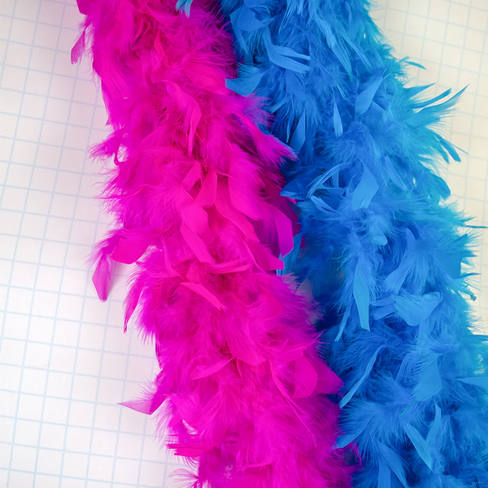 Feather Trim Marabou - 2m 90g ターキーフェザーボア マラブー ふわふわフリンジトリム ウェディングドレス