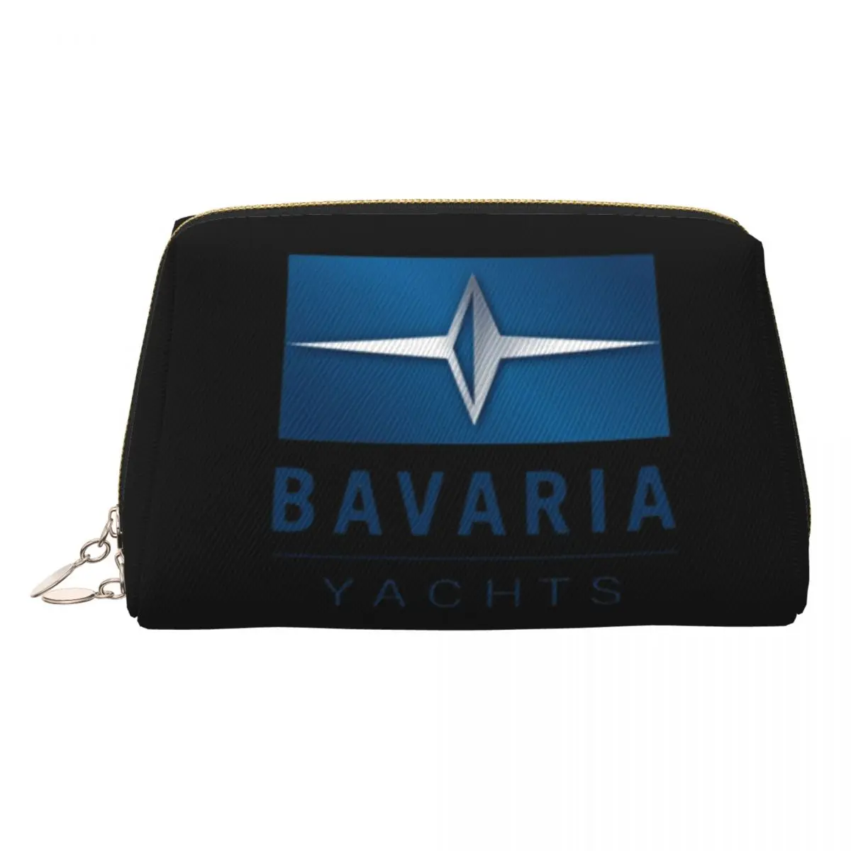 

Bavaria Yachts Blue Silver Logo Women Cosmetic Bag Travel Makeup Organizer Pouch Toiletry Storage Dopp Kit Case