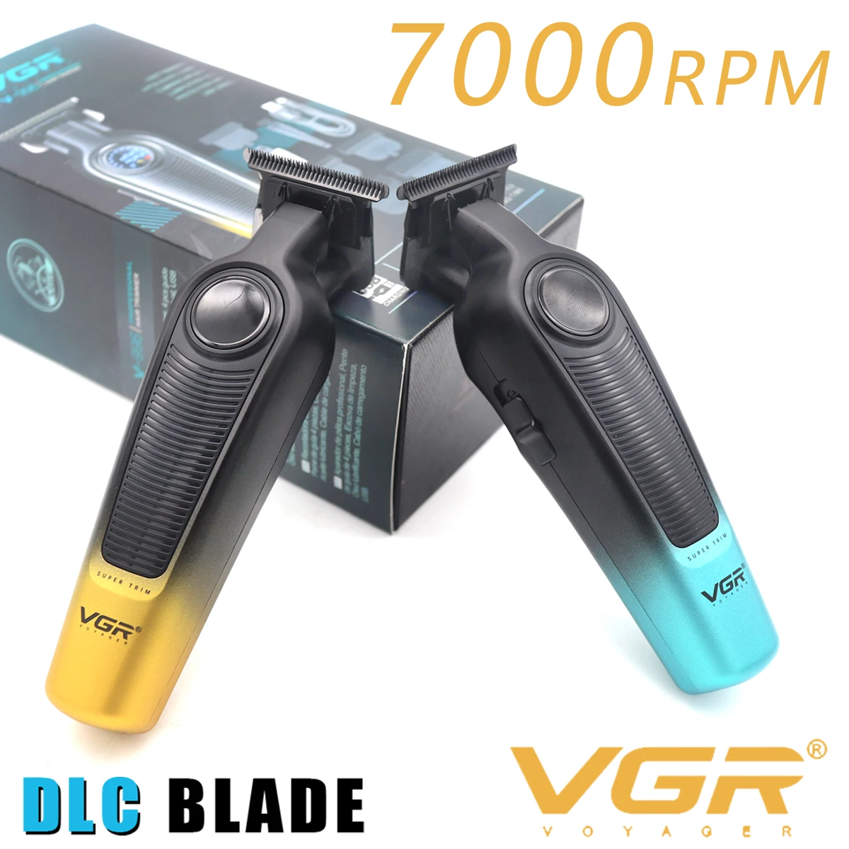 

VGR V-996 Men's Hair Trimmer with DLC Blade, LED Display, 7000 RPM Barber Shop Professional Machine for Hair Cutting
