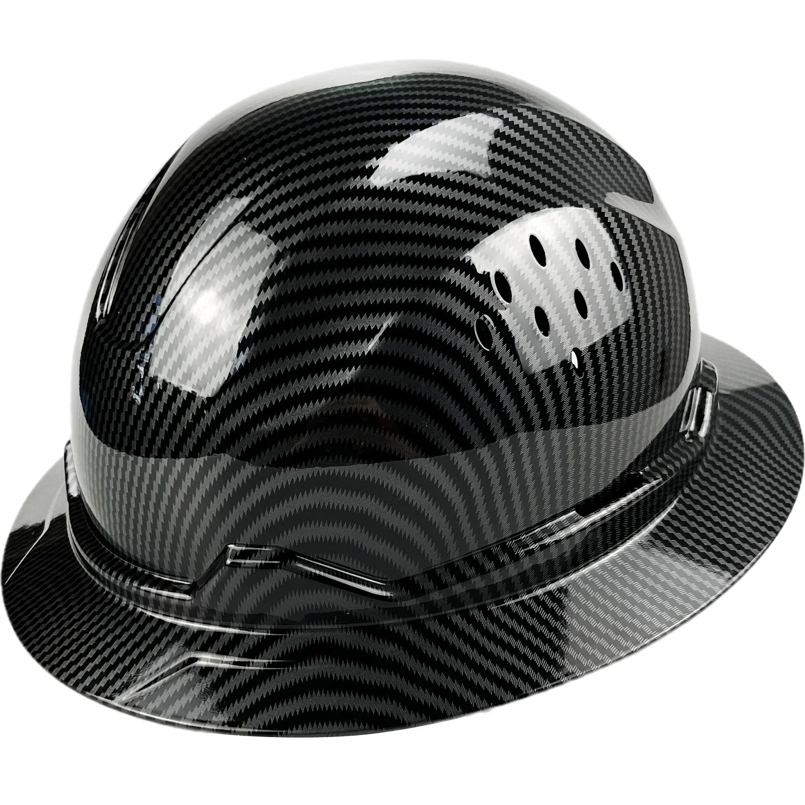 Full Brim Hard Hat For Engineer Construction Work Cap For Men ANSI Approved HDPE Safety Helmet with 6 Point Adjustable