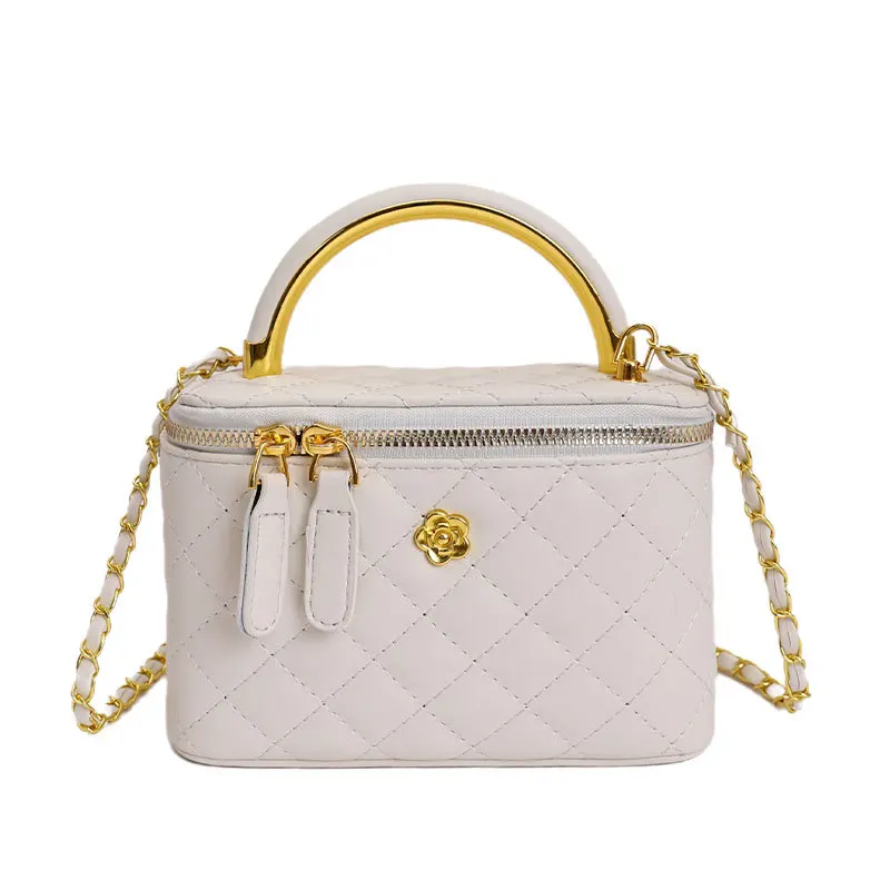 classic-vintage-quilted-cosmetic-bag-trendy-versatile-crossbody-vanity-case-with-gold-chain-handle