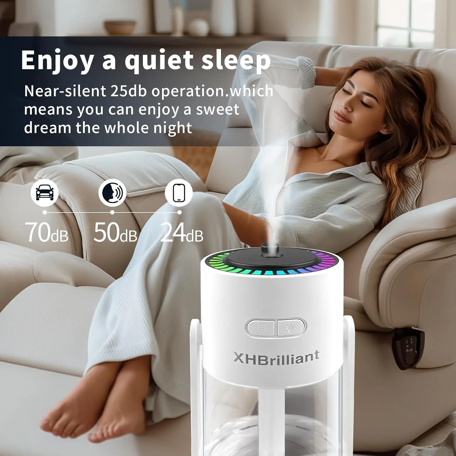 Multi-functional Starry Sky Humidifier with Oscillating Design Shaking Head Humidifier Creative Hydration USB Spray Shaking Head