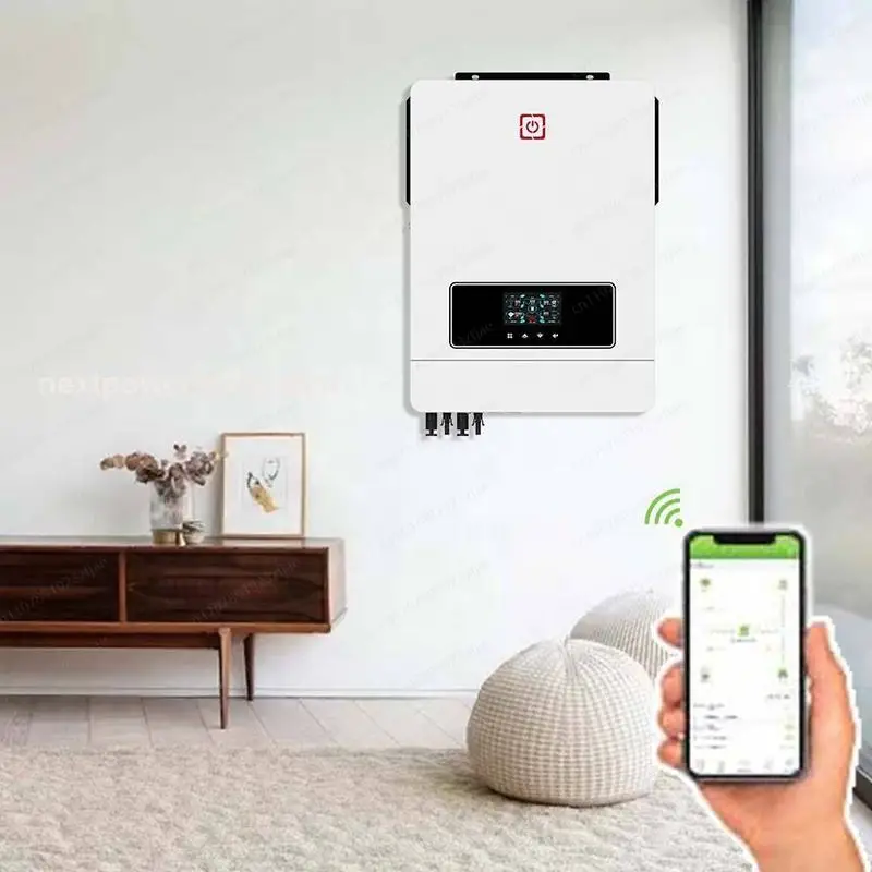 Dual Output On/Off-Grid Solar Inverter 4.2kw 6.2kw 10.2kw Hybrid Inverter with Dual PV Input Solar Charge Controller