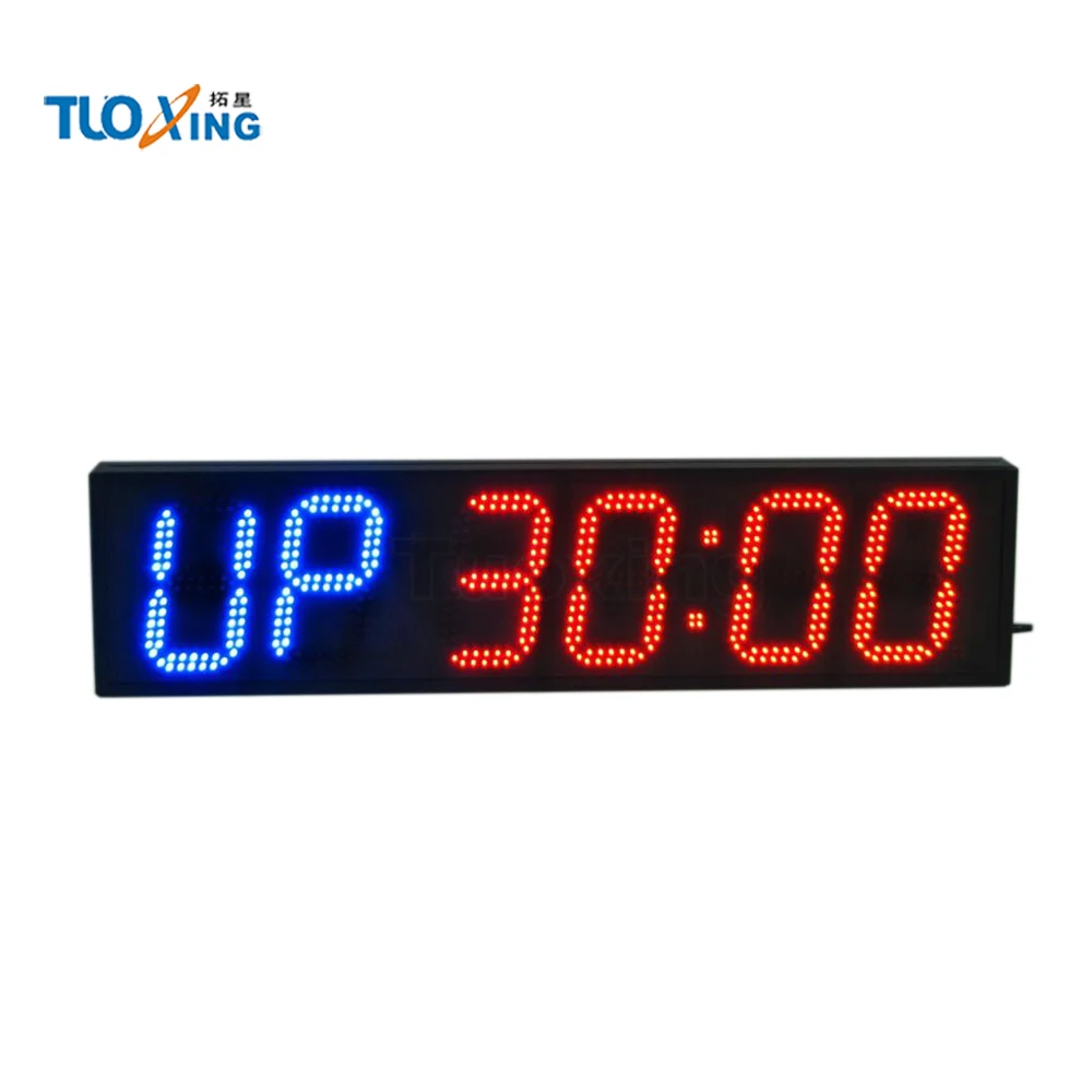 6 inch 6 digits led sports timing digital swimming pace clock