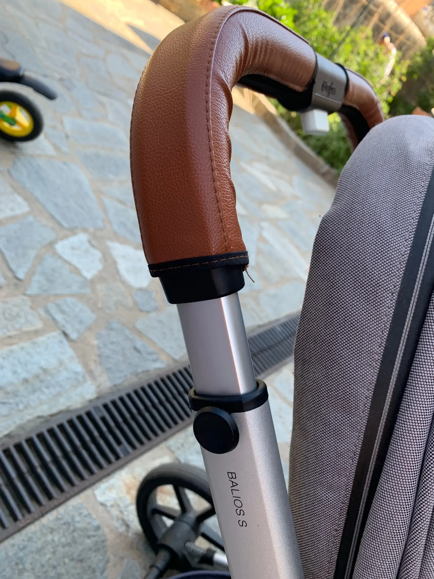 Cybex balios s lux için bebek arabası kulp kılıfı 28cm uzunluk Pu deri koruyucu kılıf tekerlekli sandalyeler Strollers aksesuarları