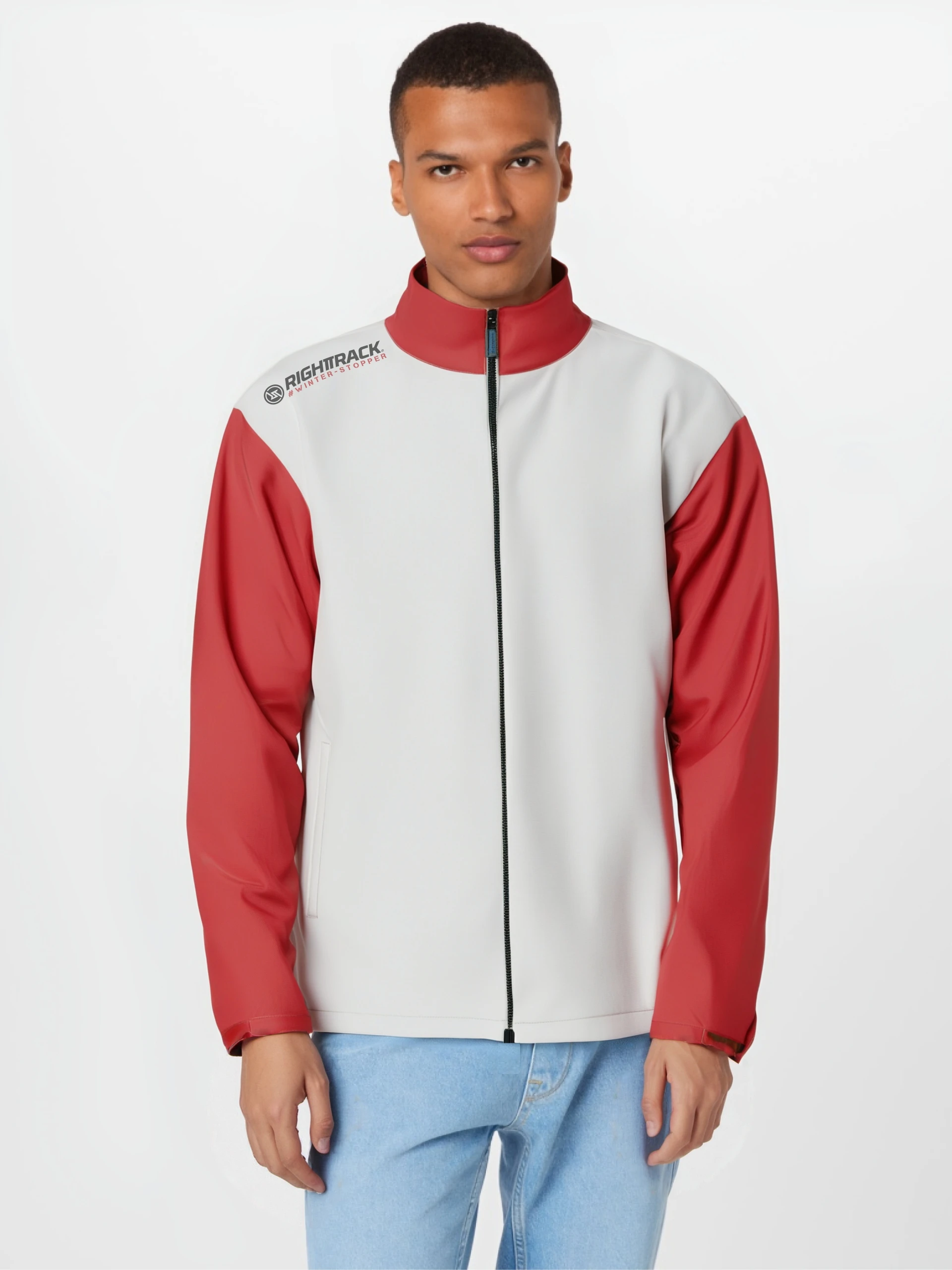 Men\'s Winter Jacket Skiing Thermal Fleece Windproof Coat Running Lightweight Warm Colorful Outdoor Clothing RIGHTTRACK Apparel