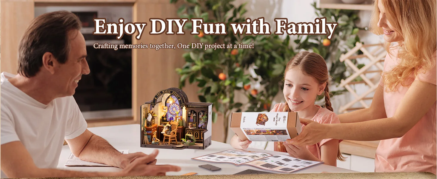 Robotime Rolife Becka's Baking House 3D Puzzle DIY Miniature Dollhouse Kit Amazing Gift for Children DG161