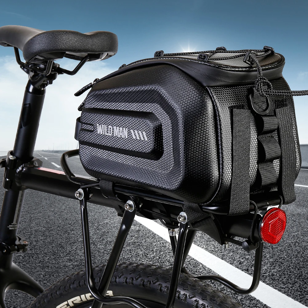 Bolsa trasera para bicicleta de 4L, bolsa portaequipajes multifunción para bicicleta, gran capacidad, impermeable, accesorios para bicicleta de montaña y carretera