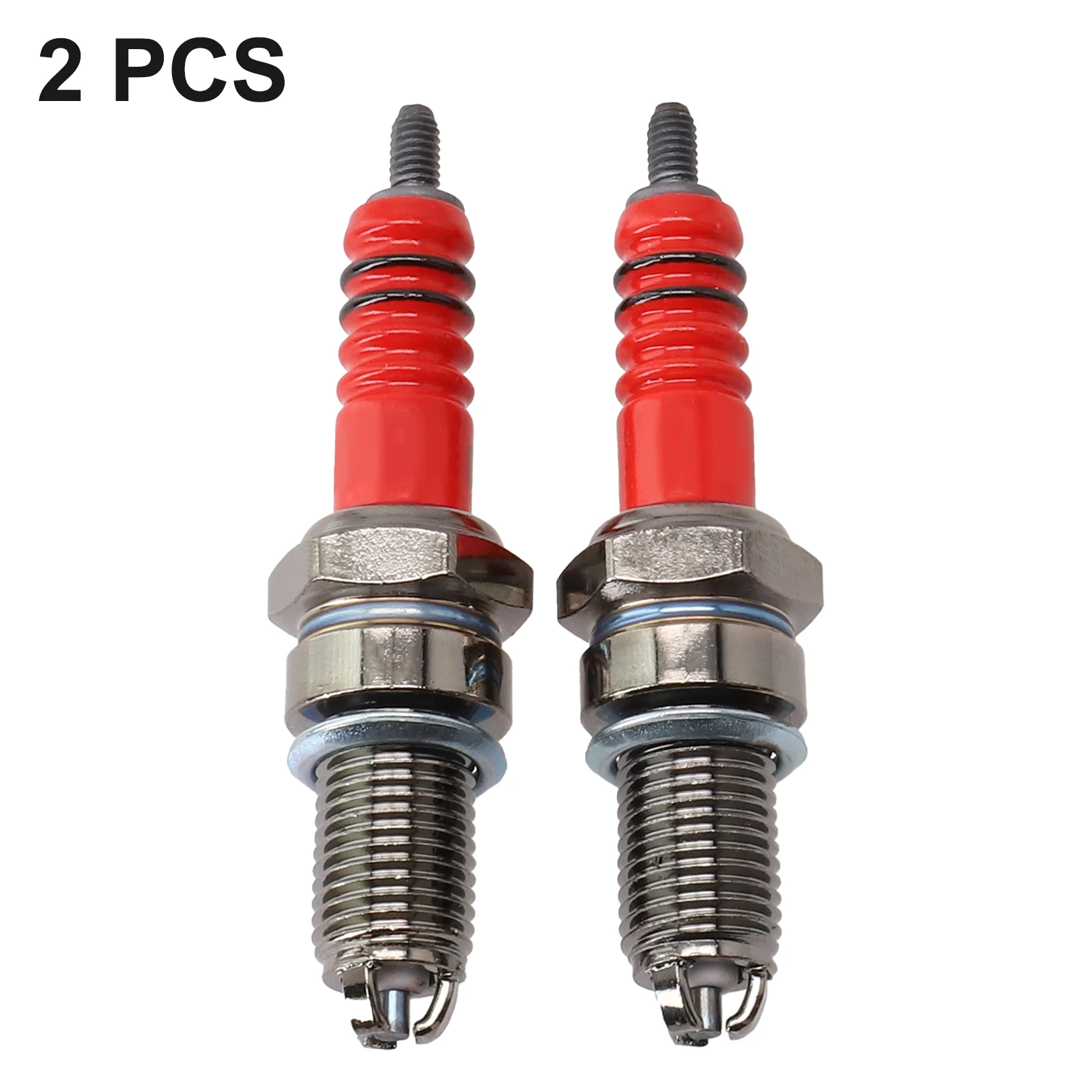 Adapter do skutera świeca zapłonowa część metalowa narzędzie zamienne 2 szt. dla D8TC 125cc 150cc 200cc 76mm montaż akcesoriów