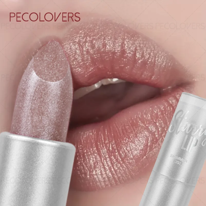 1 lápiz labial nacarado con brillo fino, duradero y suave, varias selecciones a elegir, ideal para Halloween