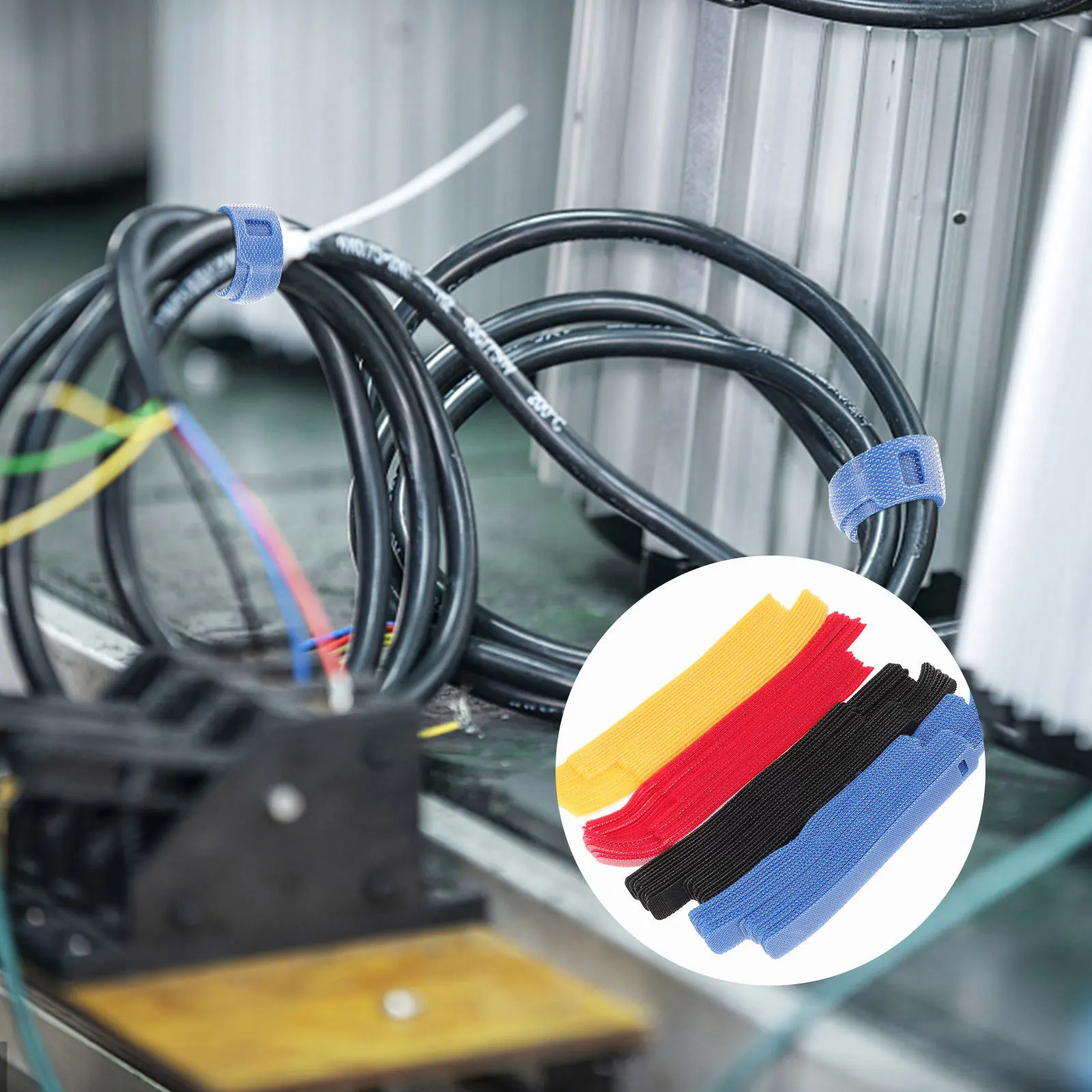 

80pcs Tape Ties Adjustable Cord Organizers For Earphone Data Cable Management Reusable Durable Cable Straps Travel Cord