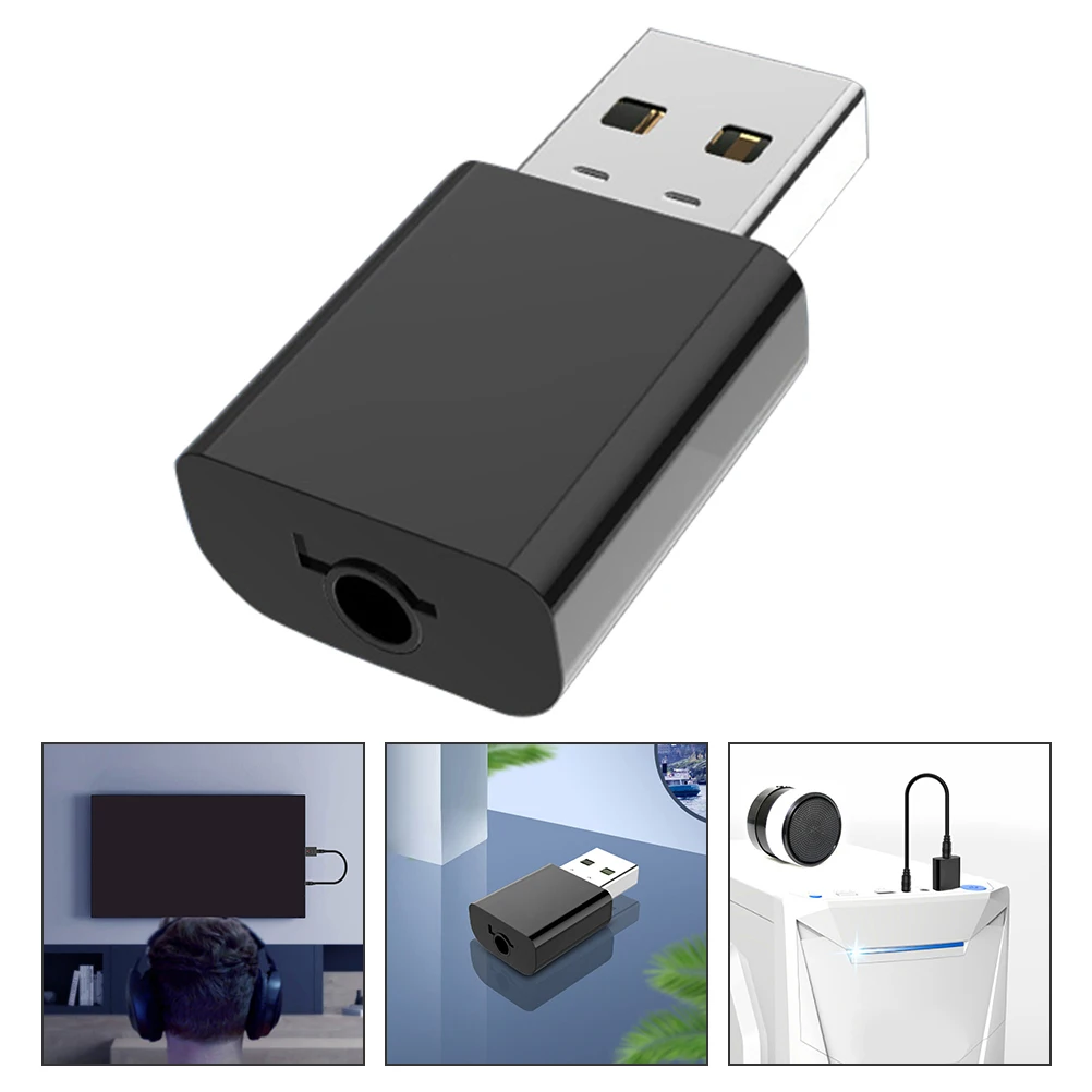 

Wireless Audio Adapter Transmitter Receiver 3 5mm Jack Stereo System Home Launcher Portable Video Device