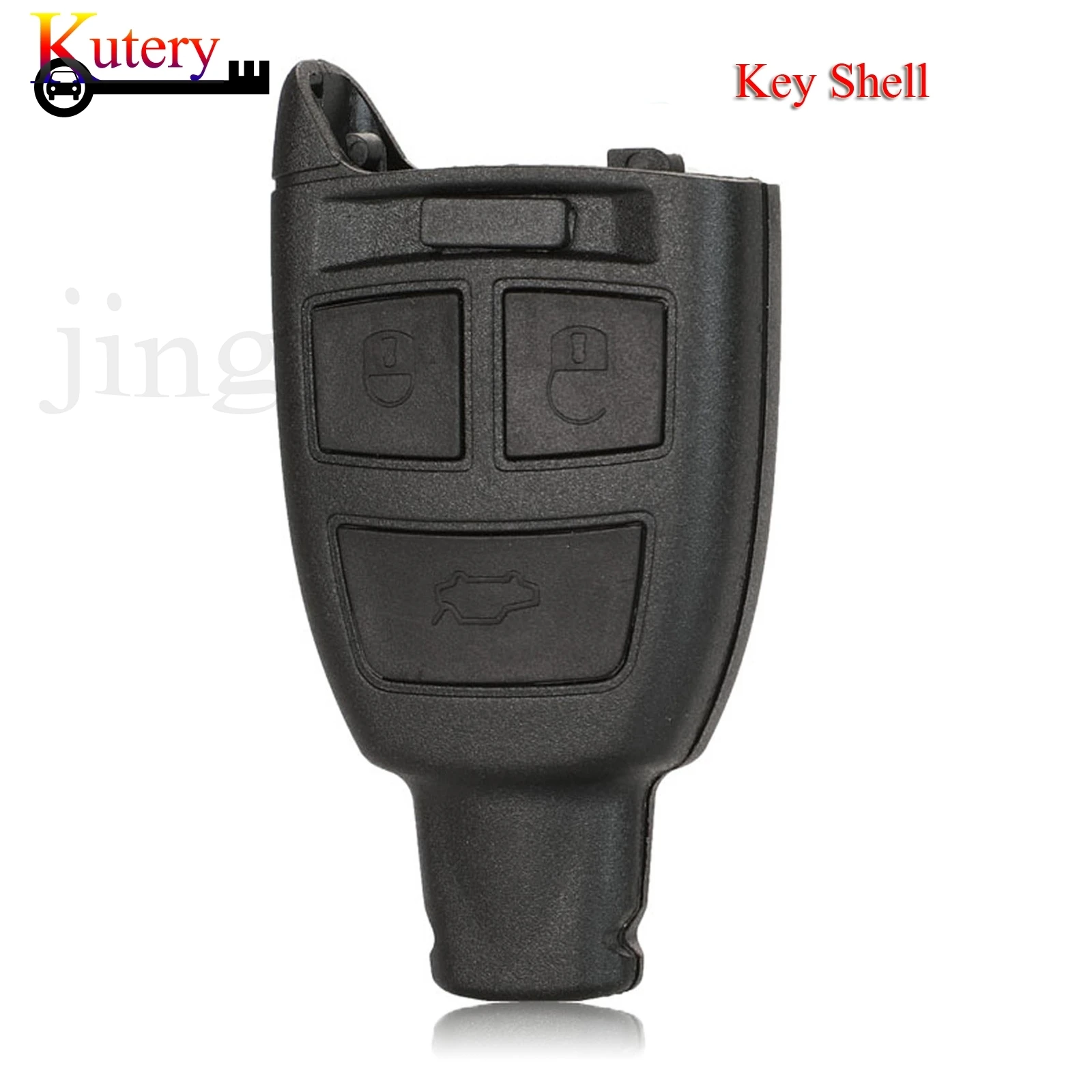 jingyuqin Car Key Shell For Fiat Croma 3 Buttons Remote Key Case Cover Fob Replacement No Blade Blank No Logo