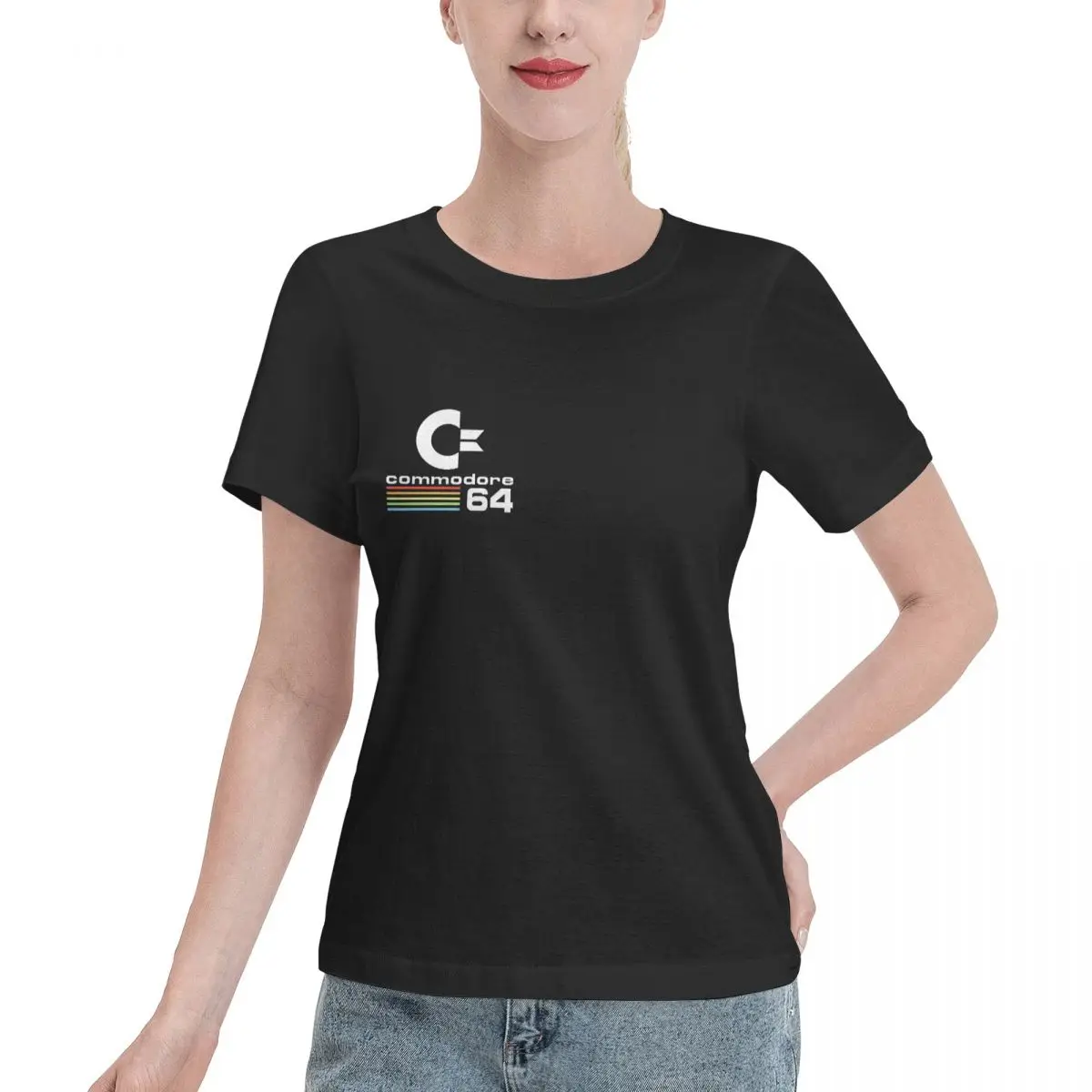 

The Commodore 64 Retro Luxury T Shirts for Women's Summer Print Shirt Cotton High Quality Clothing Streetwear