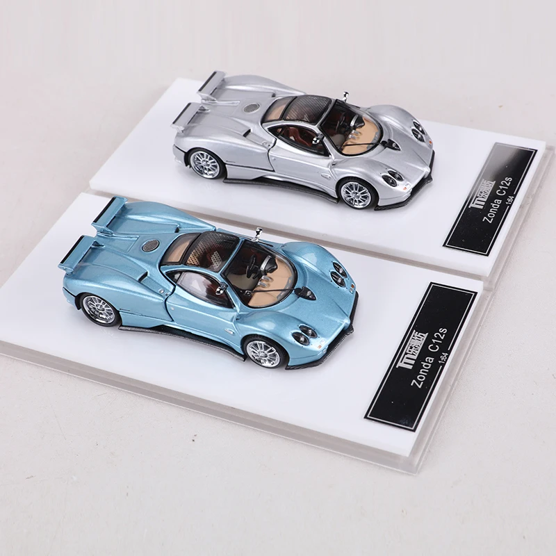 LMF 1:64 Zonda C12s Alloy Model Car Magnetically Attracted Engine Cover Can Be Removed