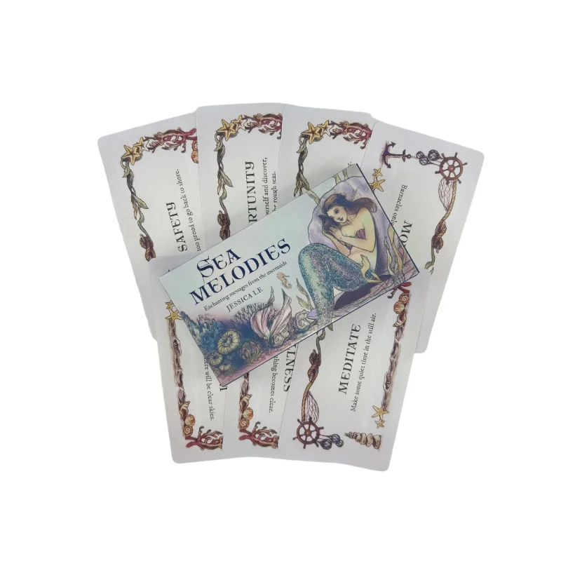 Sea Melodies Oracle Cards A 40 Deck Message From The Mermaids Tarot English Visions Divination Edition