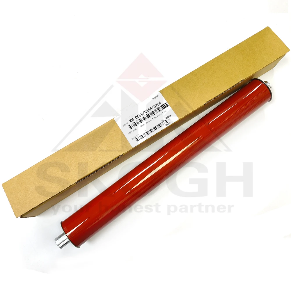 Fixing Belt With Foam Roller For Konica Minolta Bizhub C554 C558 C654 C658 C754 C758 C759 654e 754e Fuser Film Sponge Roller