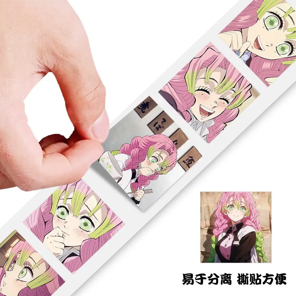 

500 pieces of stickers -Kanroji Mitsuri roll stickers - Demon Slayer cute peripheral items for journaling - DIY sticker art