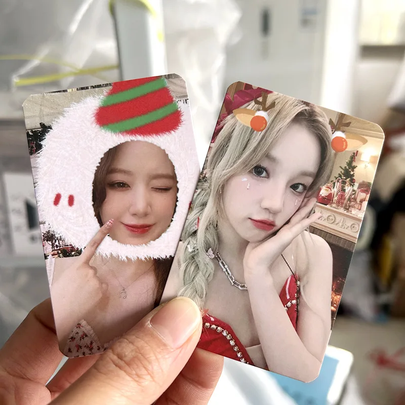 5Pcs/Set (G)I-DLE Idol Girl Group Christmas Series Photocards HD Printd Lomo Cards MiYeon Minnie SoYeon YuQi ShuHua Fans Gifts