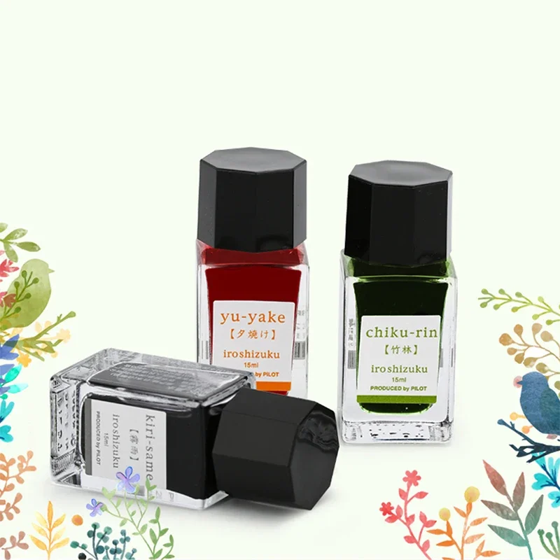 Nowy kolor 2025 Oryginalny tusz PILOT Iroshizuku Bokusui do kolorowania, tusz o naturalnych kolorach, 15 ml, 24 kolory — zdjęcie produktu 6