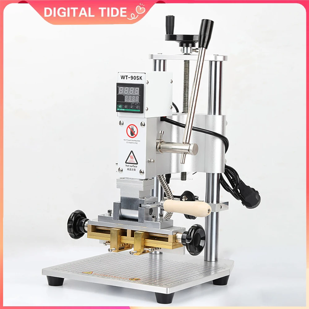 

Машина для горячего тиснения фольгой WT-90SK Машина для быстросменной штамповки букв, Машина для бронзирования/поливания кожи