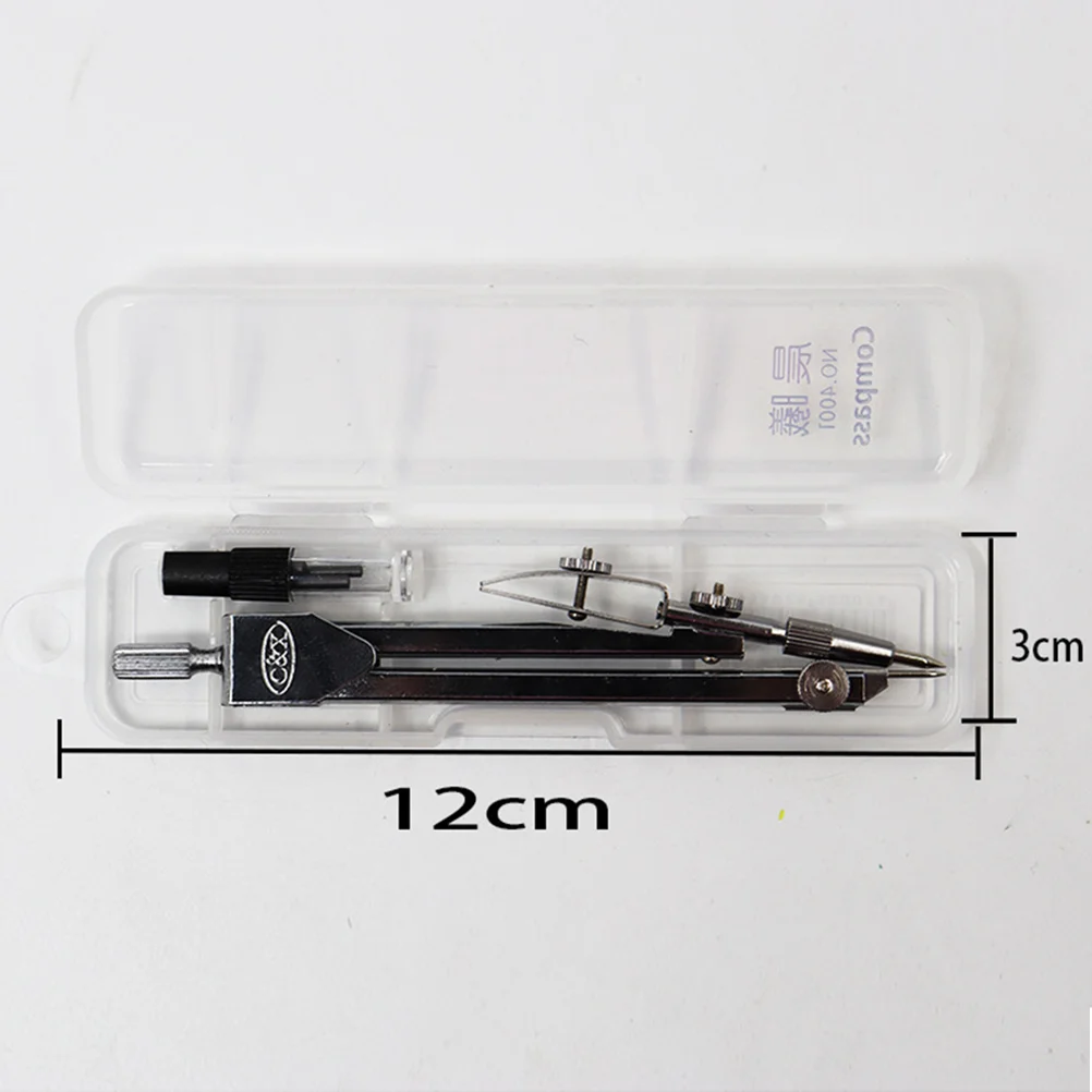 2 Pcs Metal Drawing Compasses Student Stationery School Supplies Professional Drafting Office Major Math Teaching Tools