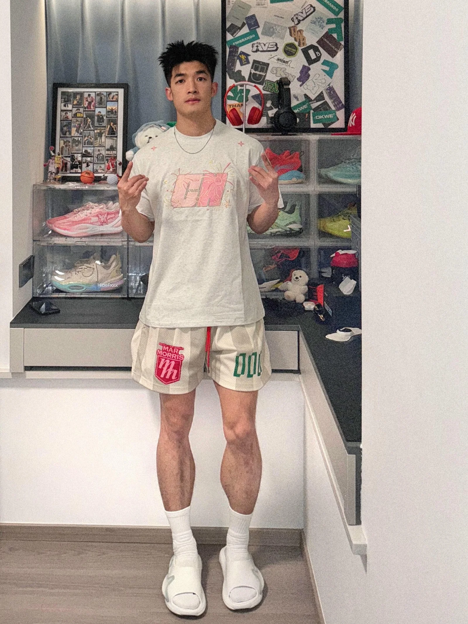 

Мужские баскетбольные шорты в американском ретро-стиле с цветными полосами, выше колена, повседневные, молодежные, летние, модные