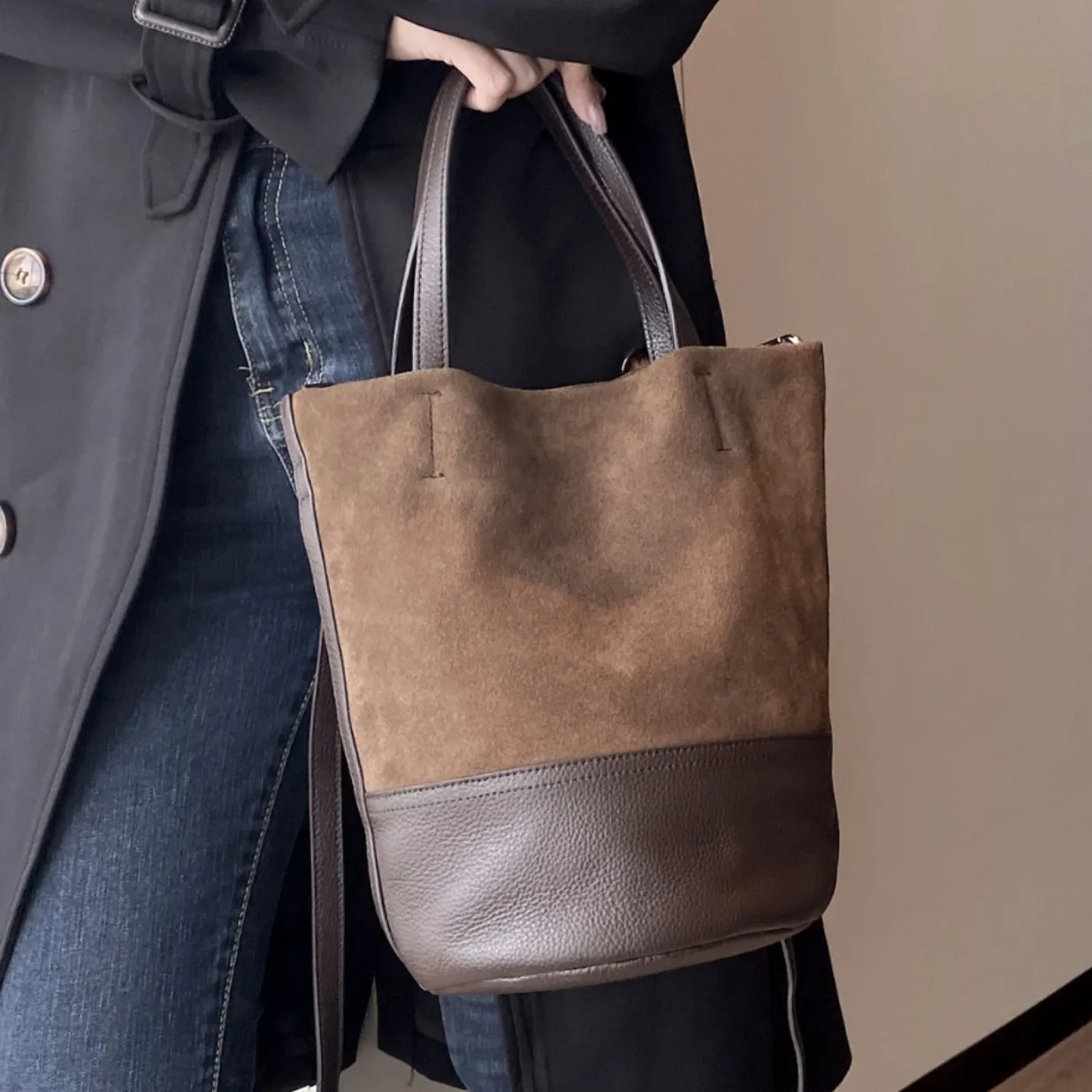 2025 New Women Leather Bucket Purses And Handbags