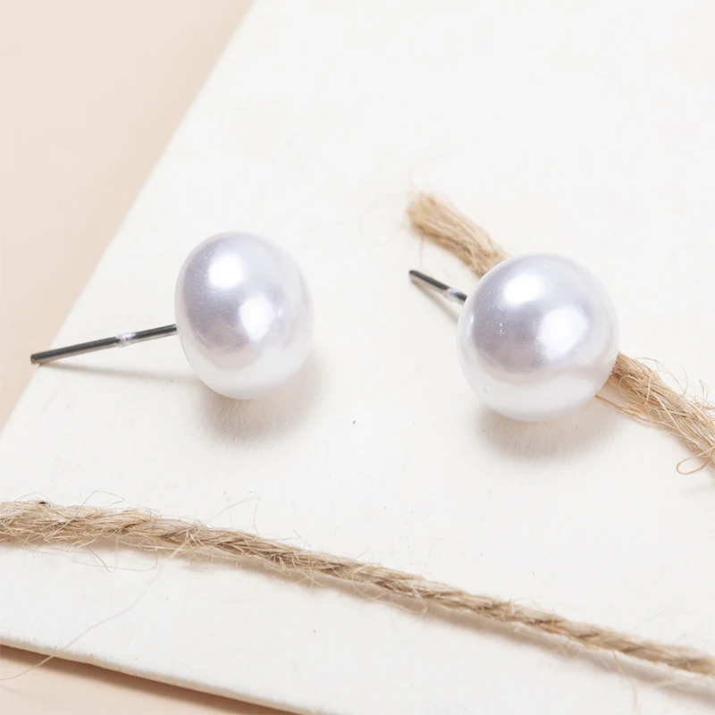 12pairs /set Multi-size White Simulated Pearl Stud Earring Set Ear Earrings For Women Girls Jewelry Bijoux Brincos Mujer Gifts