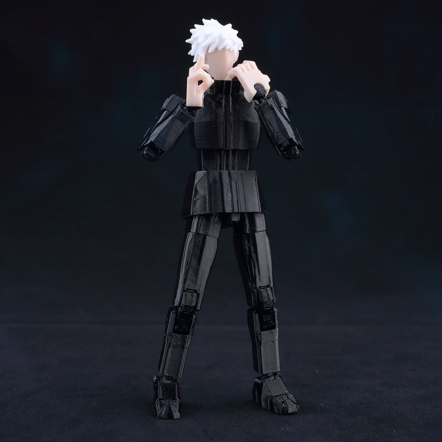 9L ثلاثية الأبعاد Jujutsu Kaisen الشكل تيتان 13 أنيمي جوجو الزي الأسود نموذج محظوظ 13 نموذج الدمية 13 أنيمي متعددة المفاصل Poseable اللعب #2