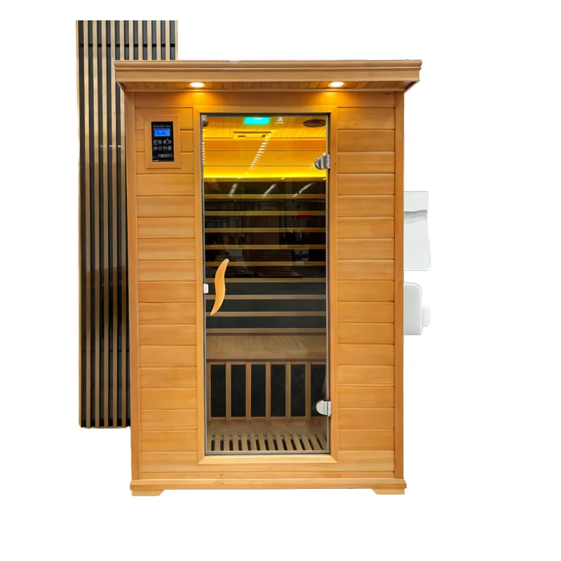 Factory-direct Export Modern China Sauna Room Electric Graphene Sweat-steaming Cabin Far-infrared Light-wave Chamber Hemlock