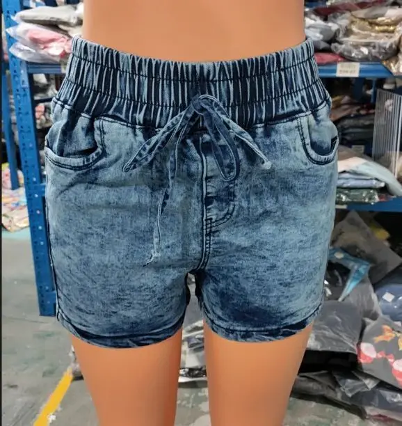 

Summer Faion 2024 Women's High Waist Dstring Casual orts Cleanfit Sle PU Fabric mid Stretch for Middle-aged Women