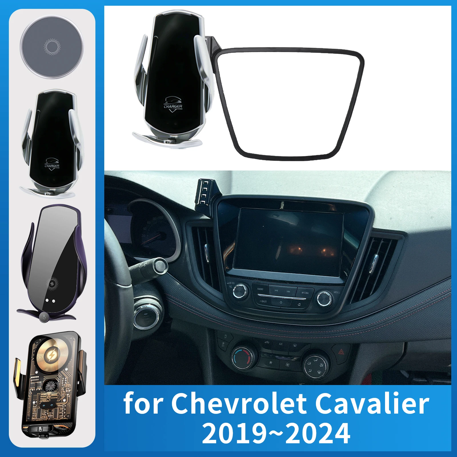 

Car Phone Holder Charging for Chevrolet Cavalier 2019~2024 Screen Navigation GPS Bracket Base Accessories