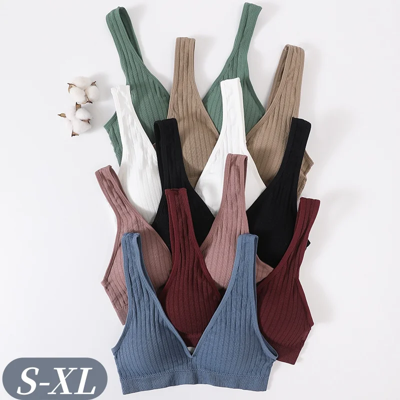 Nahtlose Bhs Für Frauen Sport Tiefem V Bh Tops Weibliche Nicht-draht Büstenhalter Frauen Unterwäsche Backless Sexy Dessous Weiche dessous