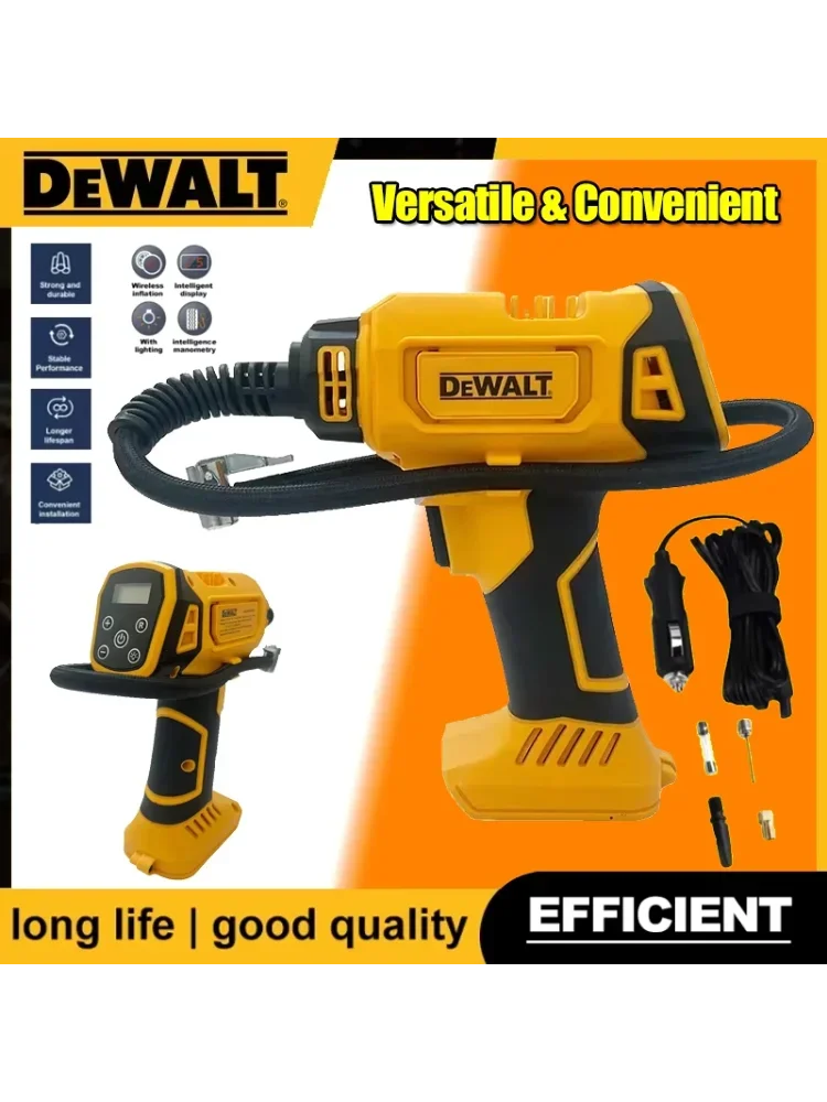 AliExpress Dewalt 2026 NEw DEWALT Automatic Tire Inflator Battery Air Compressor Cordless Electric Pump with Digital Pressure Gauge for Car Bike