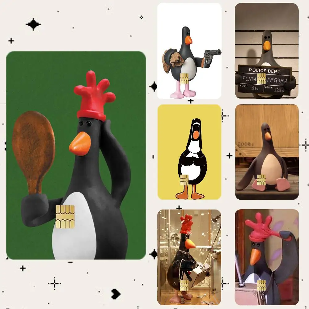 

Funny F-Feathers McGraw HD Waterproof Card Skins Protective Stickers for Credit Bank Game Cards