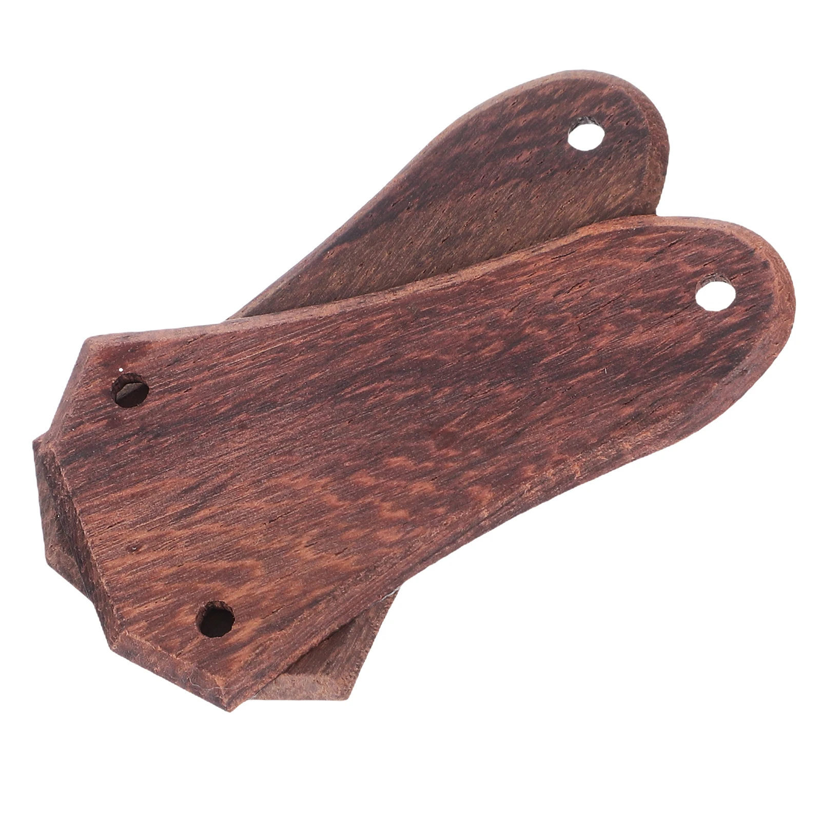 

2Pcs Solid Wood Electric Guitar Truss Rod Covers Bell Shaped Parts Accessories Ukulele Bass Compatibility Musical Instrument