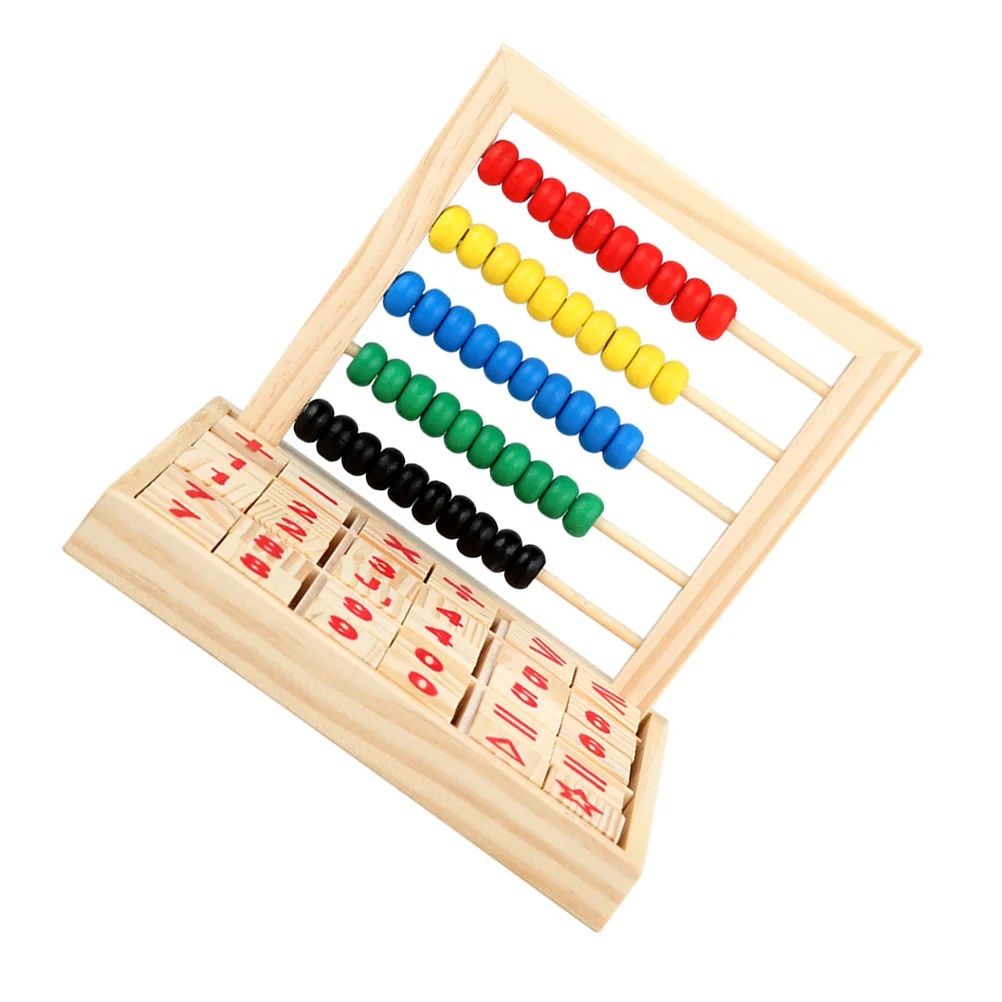 Counting Rack Childrens Toys Mental Arithmetic Abacus Kids Playset Bead Leaning Tool Teaching Aid Students' Cognitive Aids