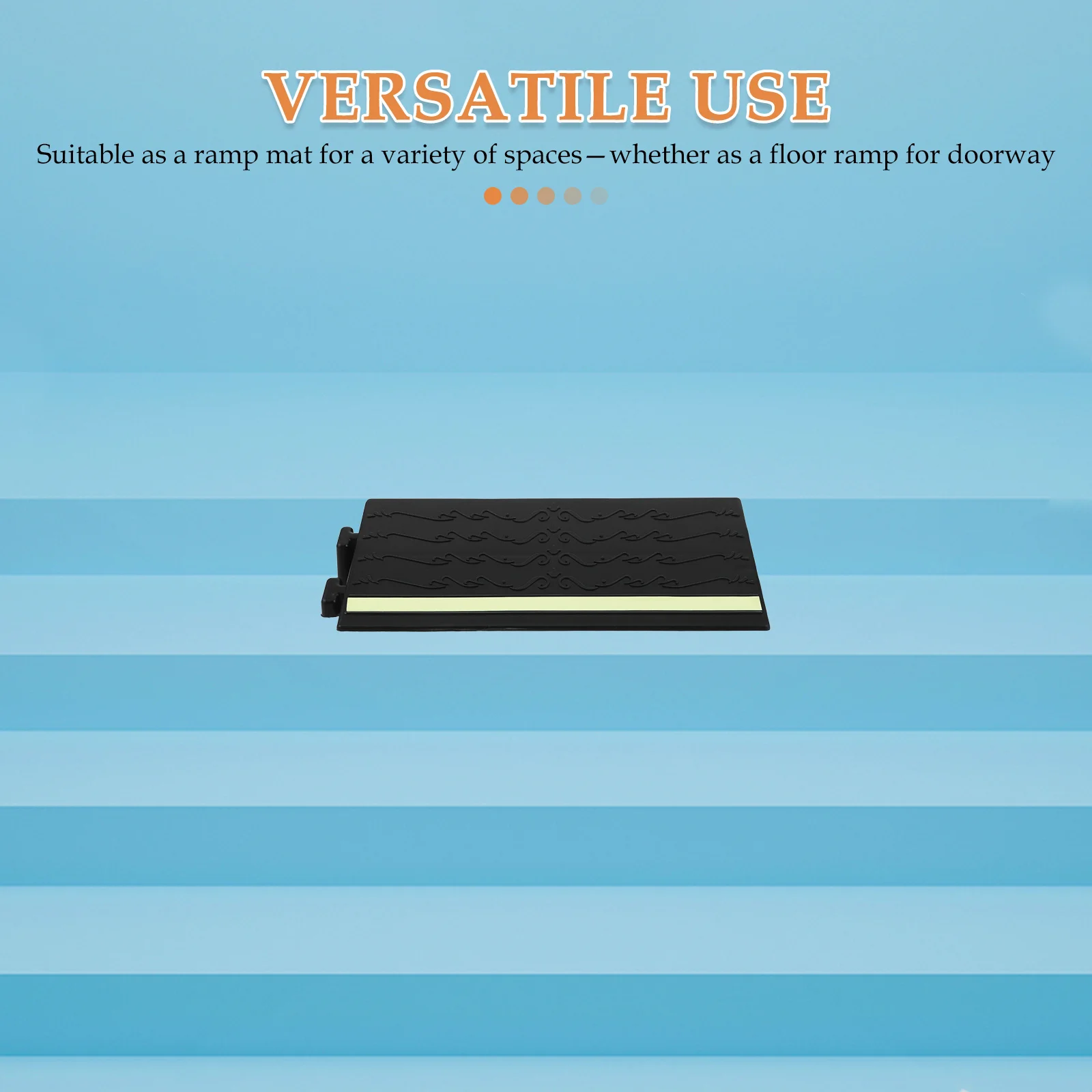 عتبة الفلورسنت المنحدر حصيرة البلاستيك عدم الانزلاق مضيئة قطاع المدابين مدخل خطوات داخلية روبوت فراغ المنحدر الوسادة 12.38x5.11 #5