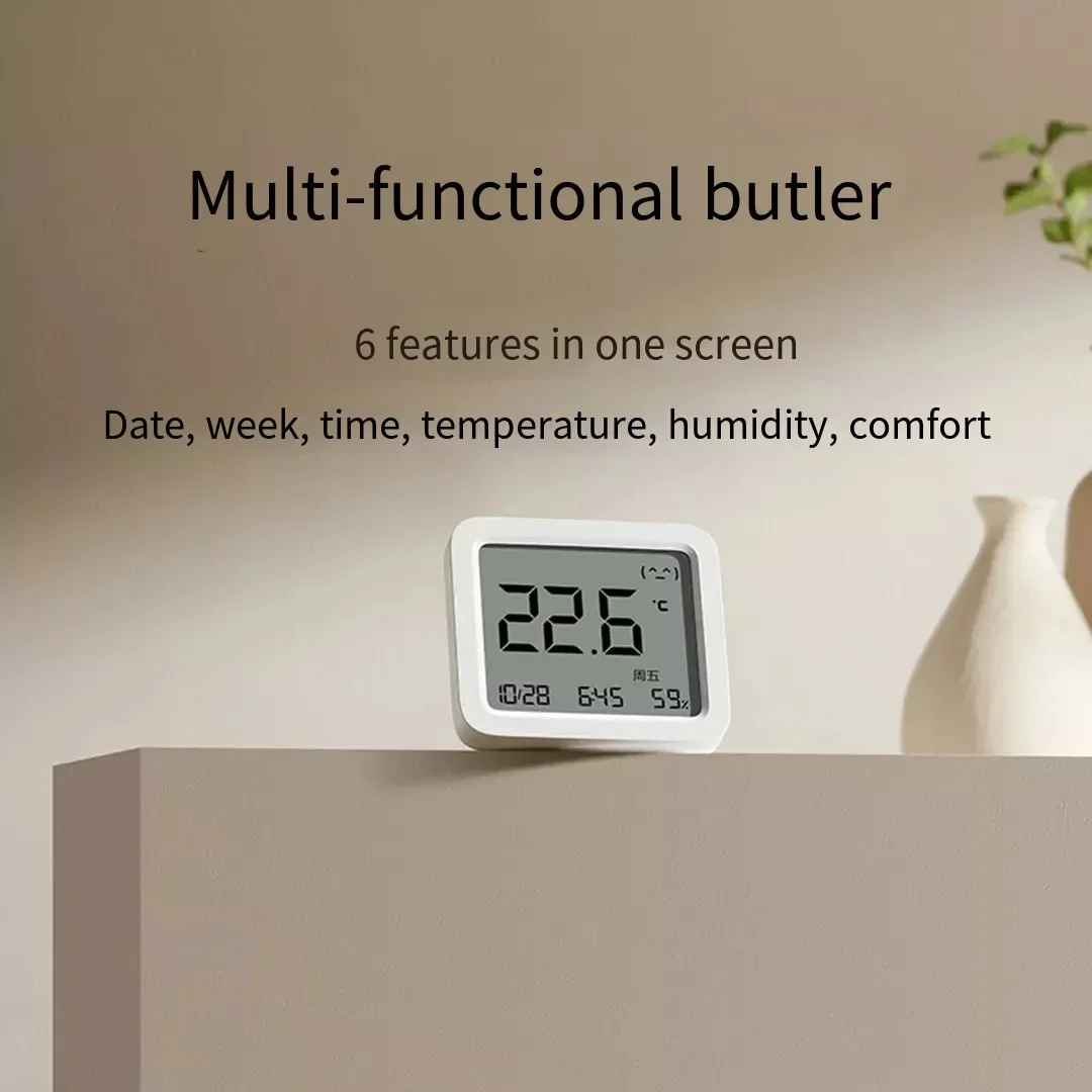 Xiaomi mijia inteligentny termometr bluetooth 3 drahtlose elektrische digitale higrometr temperatur feuchtigkeit czujnik mi aplikacja domowa