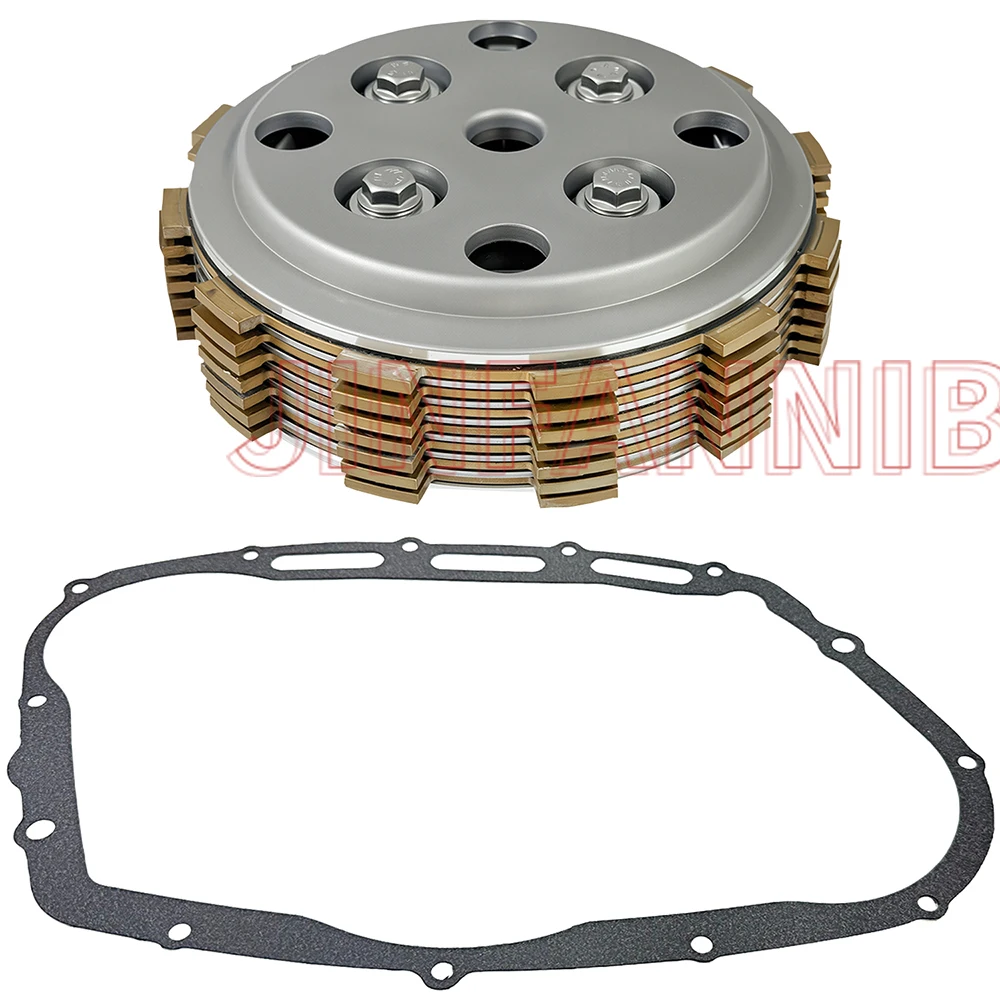 Clutch Plates Kit & Center Inner Hub & Gasket Set for Suzuki Intruder 700 VS700