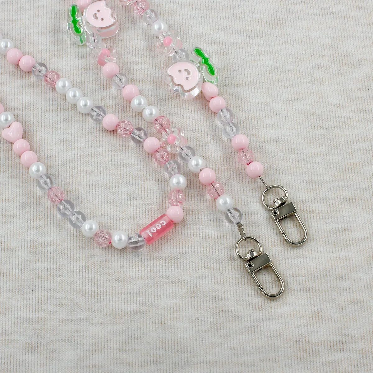 الحلو الهاتف شنقا حبل زهرة التوليب مطرز حقيبة سلسلة قلادة قضية الهاتف الخليوي حزام Crossbody مكافحة خسر الحبل الملحقات