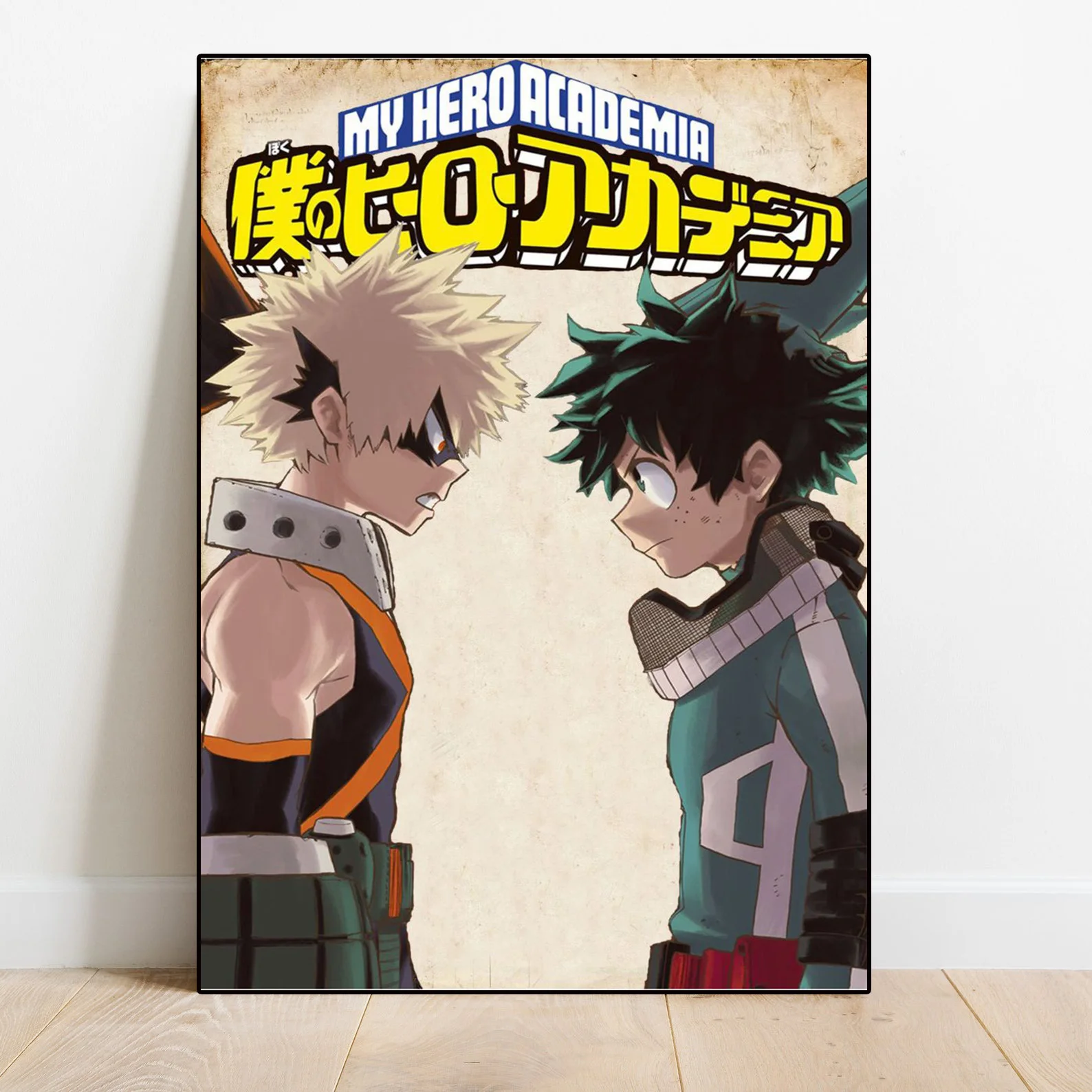 Anime Figure Sketch Comics My Hero Academia Blanket Jiro Wall Art Room Decor Vintage Canvas Poster Aesthetic Decoration Manga