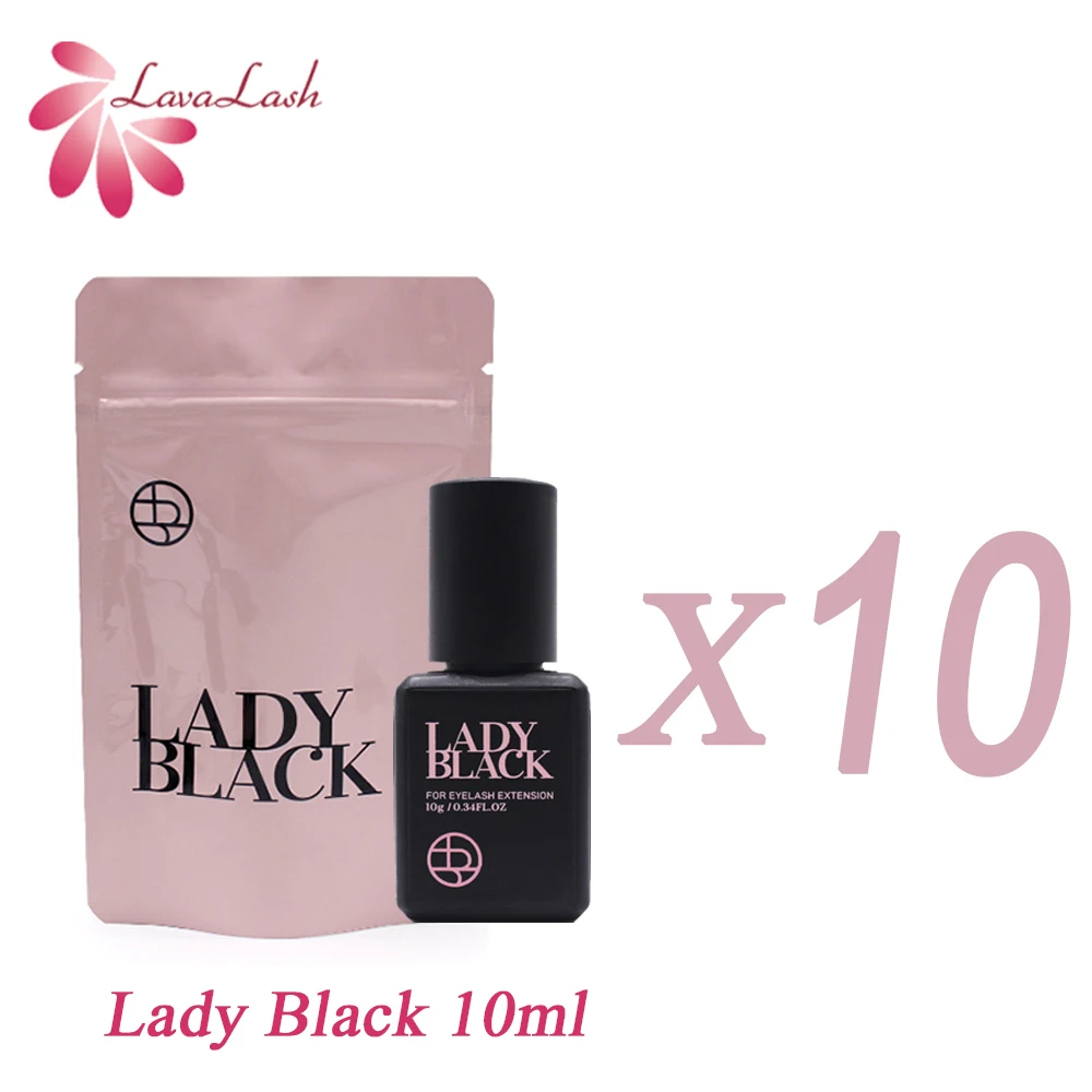 

Lady Black Lash Glue Korea Dry Fastest Strongest False Eyelash Extensions Glue Makeup Tool Professional Adhesive 5g 10g