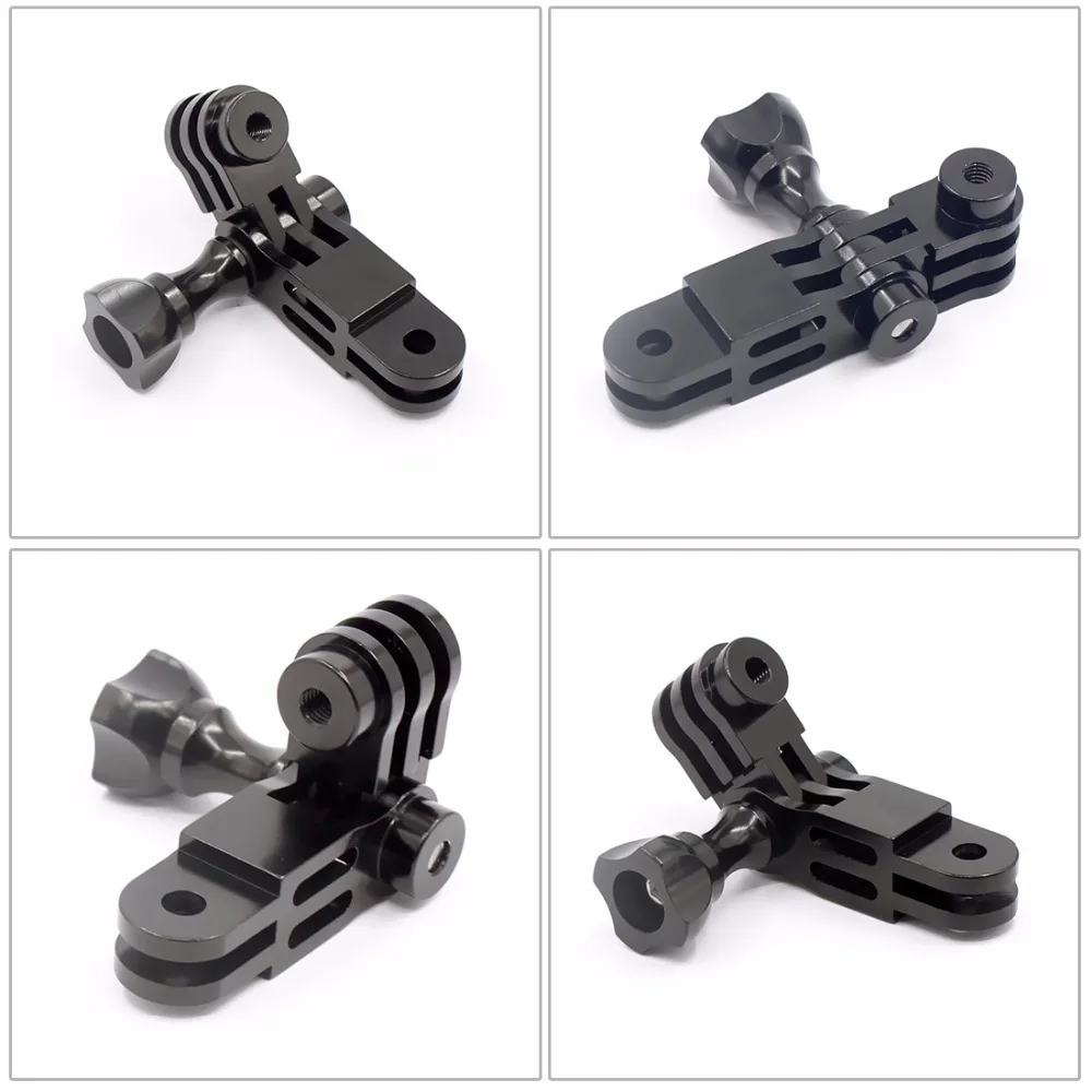 CNC-Aluminium-Drei-Wege-Schwenkarm-Montageadapter für GOPRO Hero 13 9 8 7 6 4 5 Sitzung DJI Yi SJcam EKEN AEE Sony Action-Kamera – Detail 7