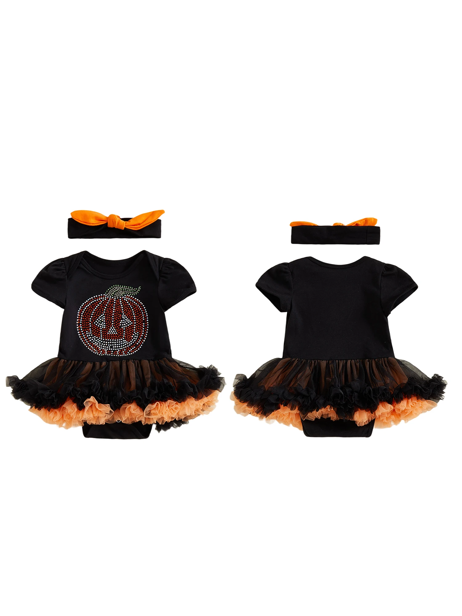 

Toddler Girl Halloween Costume Sparkly Witch Tutu Dress with Matching Hat and Tights 3 Piece Set for Party