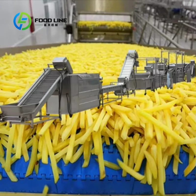 Automatic potato chip making machine 1/4 French fries production line, frozen French fries machine
