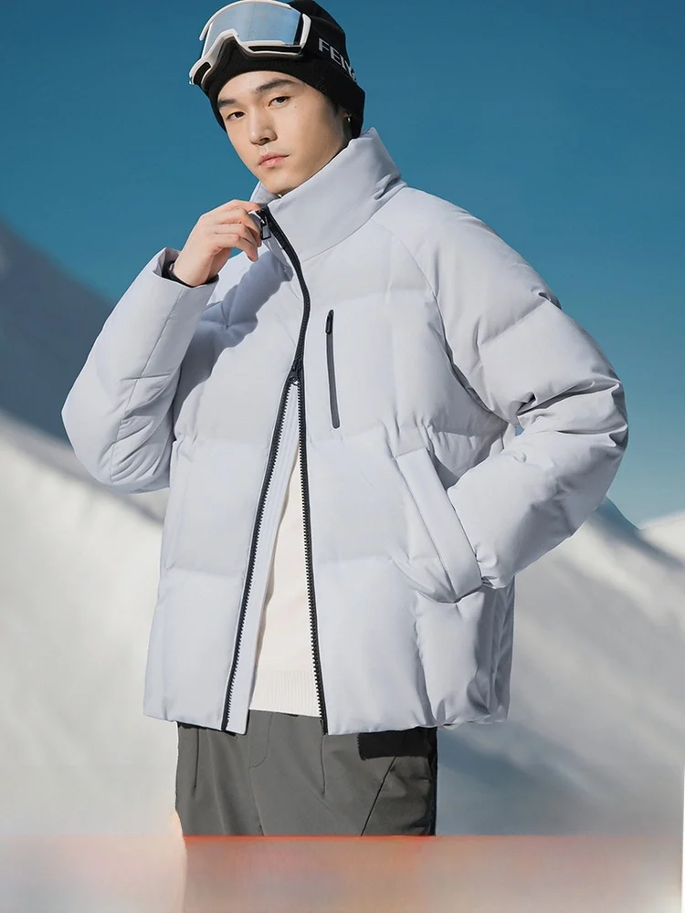 

Peak Series Men's ort down Jaet Du down Stand Collar Climbing Commuting Windproof Cold Resistant Polyester Fiber Long S...