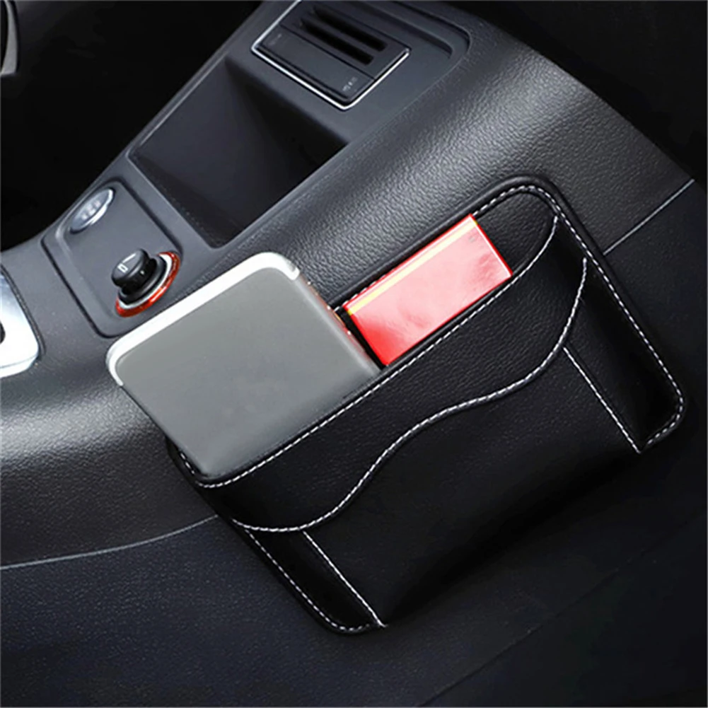 Tools Storage Box Car Black For Auto Door Mini Storage Bag Organizer PU Leather Pocket Seat Side Storage Newest